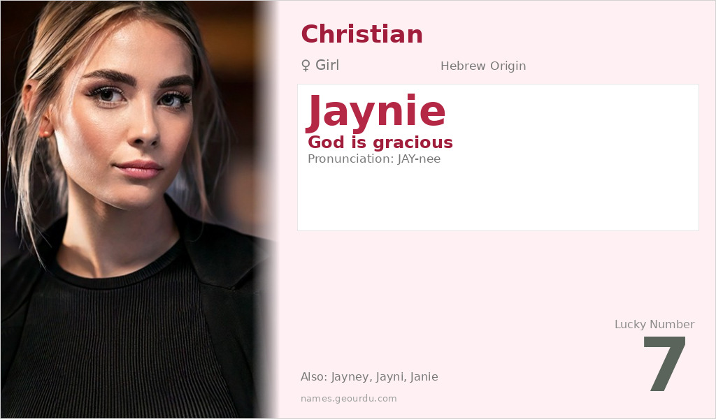 Jaynie Name Meaning and Details