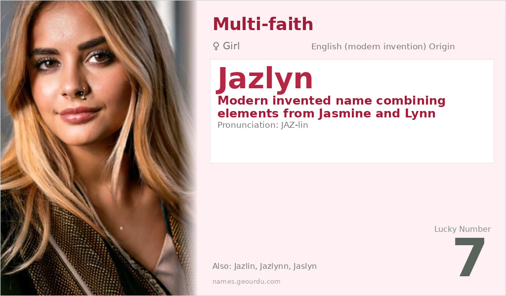 Jazlyn Name Meaning and Details