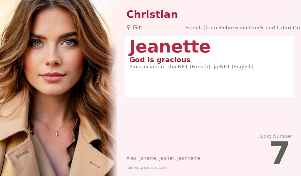 Jeanette Name Meaning and Details