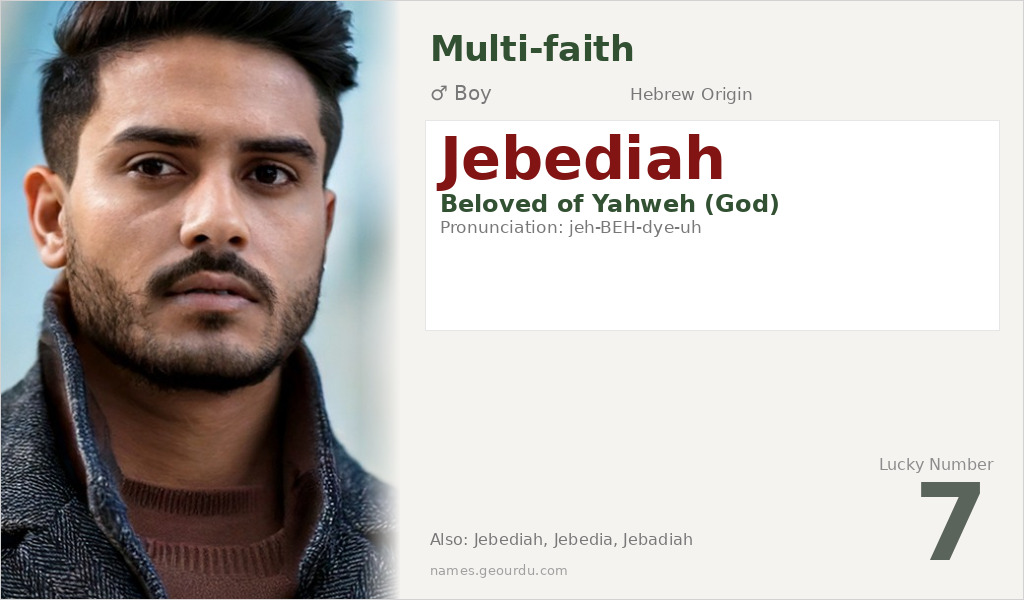 Jebediah Name Meaning and Details