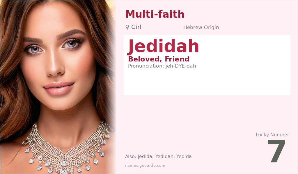 Jedidah Name Meaning and Details