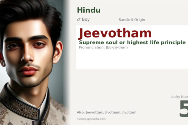 Jeevotham Meaning — Sanskrit Origin, Hindu Boy Name & Philosophy (2025)