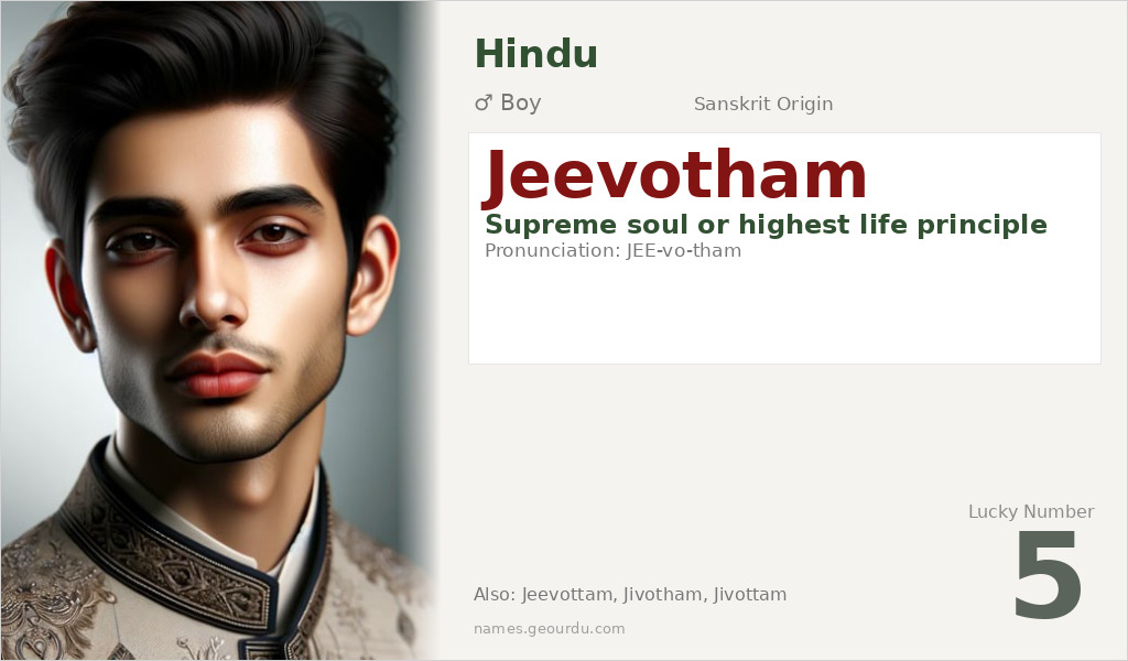 Jeevotham Name Meaning and Details