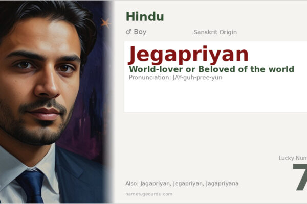 Jegapriyan Meaning — Sanskrit Origin, Boy Name & Details (2025)