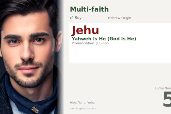 Jehu Name Meaning — Hebrew Origin, Biblical Significance & Details (2025)