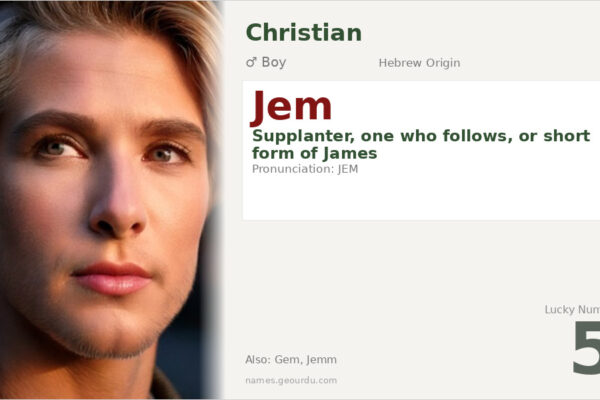 Jem Name Meaning — Hebrew Origin, Boy Name & Details (2025)