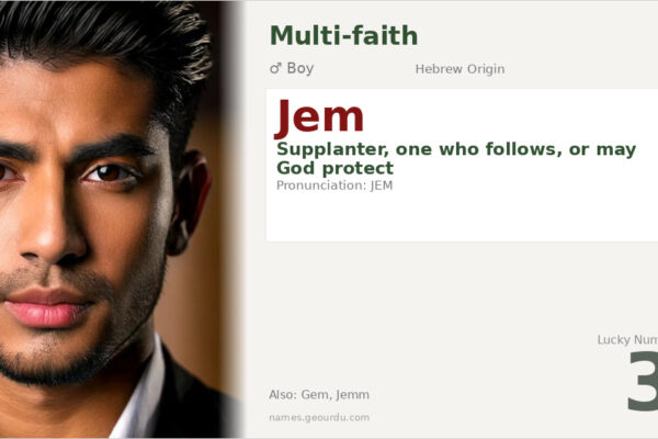 Jem Name Meaning — Hebrew Origin, Boy Name & Details (2025)