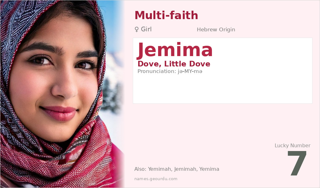 Jemima Name Meaning and Details