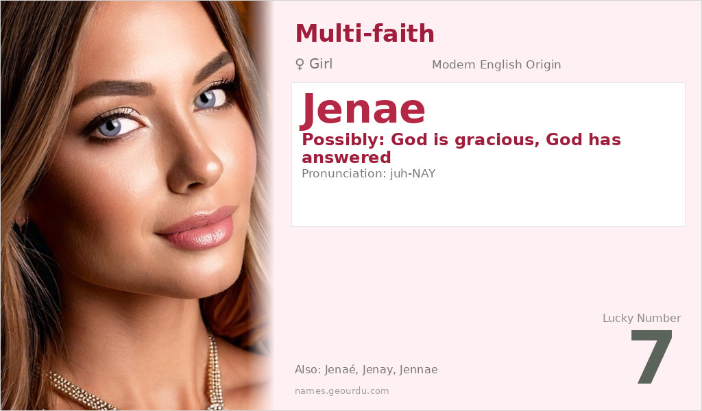 Jenae Name Meaning and Details
