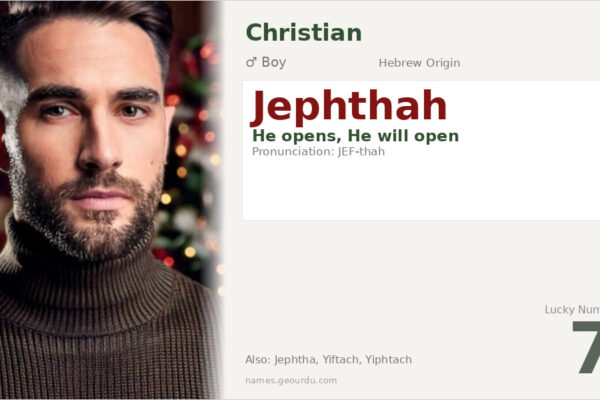 Jephthah Name Meaning — Hebrew Origin, Biblical Significance & Details (2025)