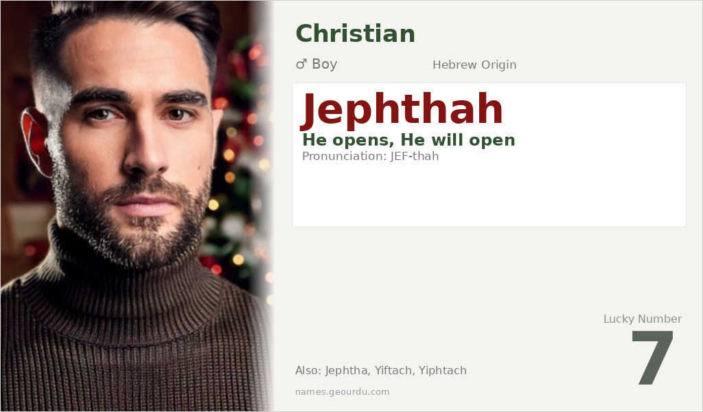 Jephthah Name Meaning and Details