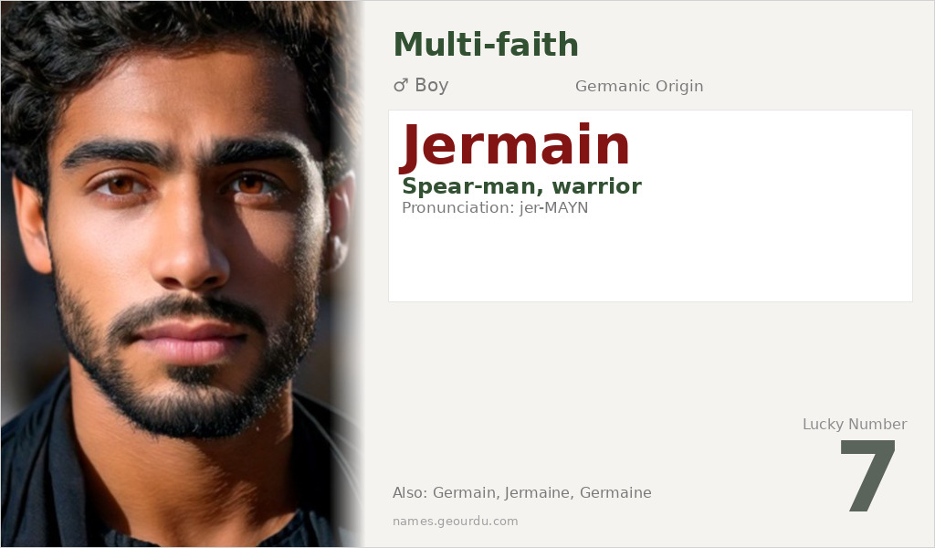 Jermain Name Meaning and Details