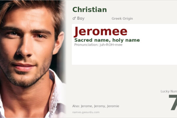 Jeromee Name Meaning — Greek Origin, Boy Name & Details (2025)