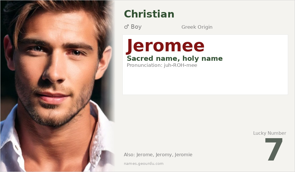 Jeromee Name Meaning and Details