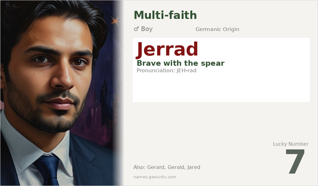 Jerrad Name Meaning and Details