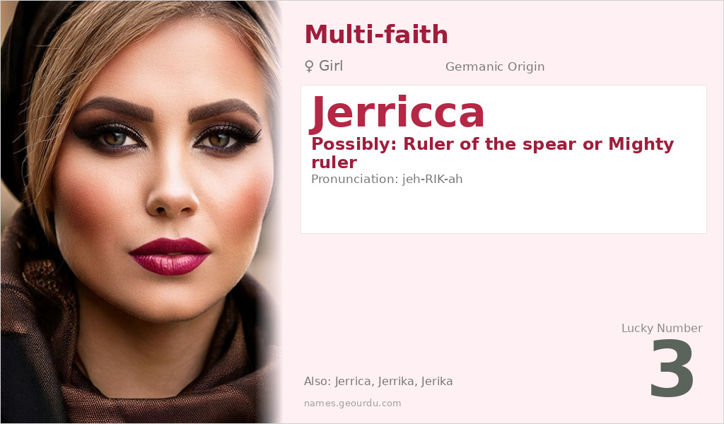 Jerricca Name Meaning and Details