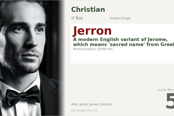 Jerron Name Meaning — Greek Origin, Boy Name & Details (2025)