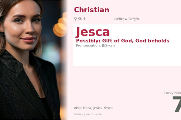 Jesca Name Meaning — Origin, Gender & Details (2025)