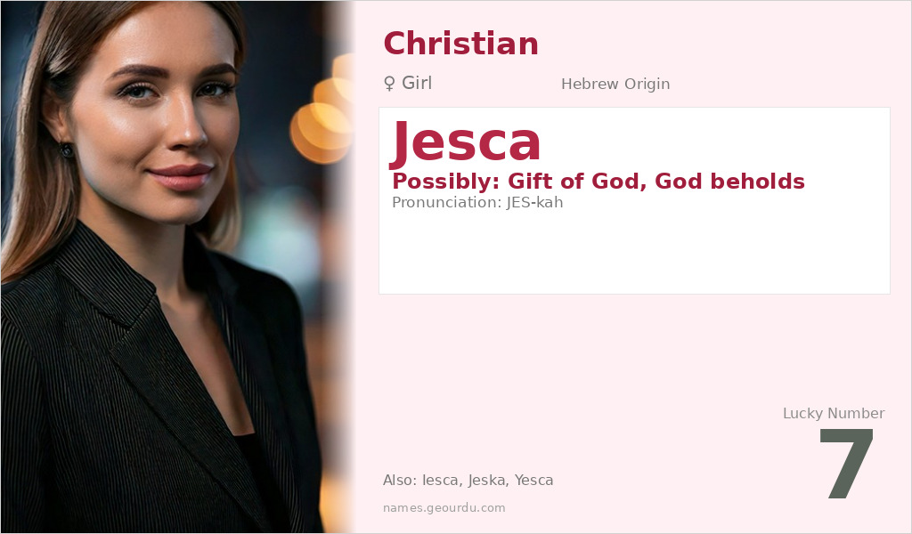 Jesca Name Meaning and Details