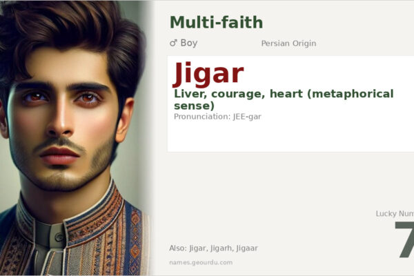 Jigar Name Meaning — Persian Origin, Boy Name & Details (2025)