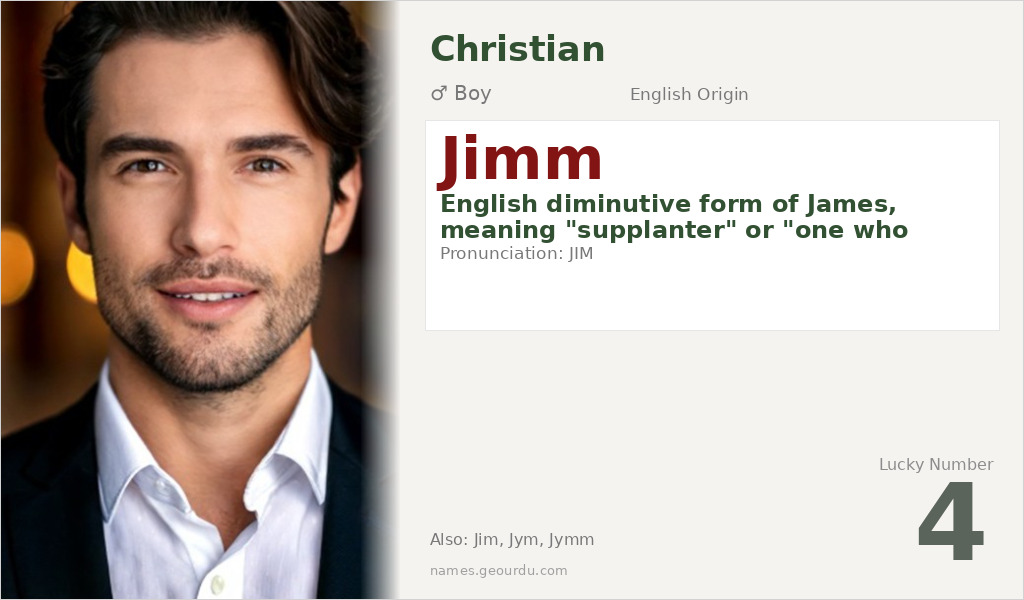 Jimm Name Meaning and Details