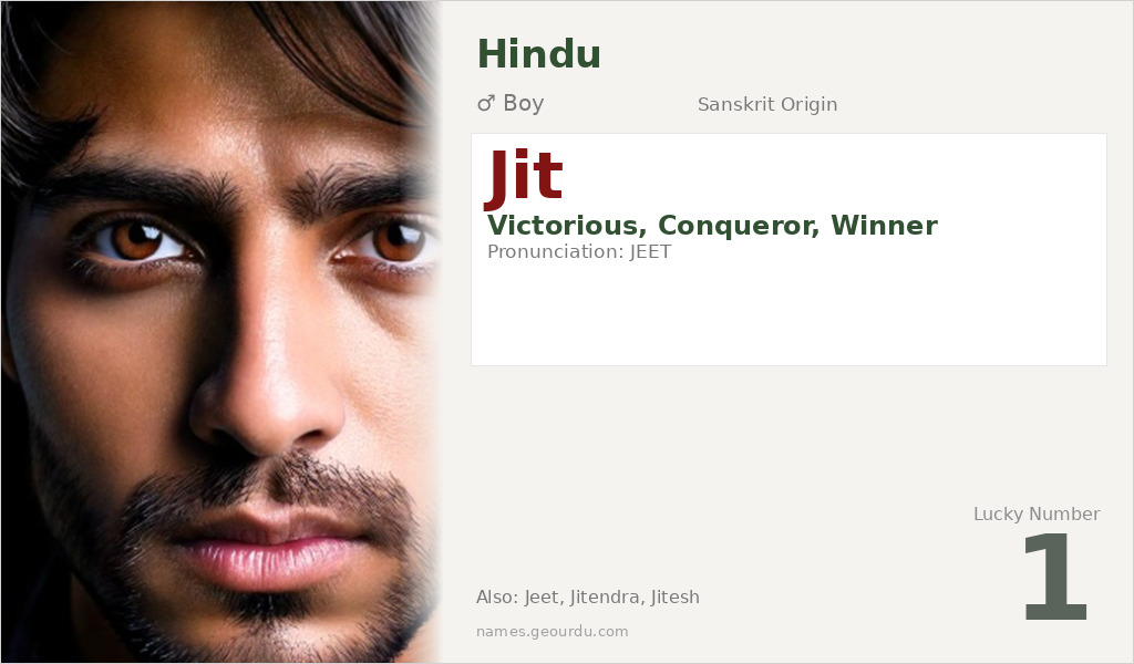 Jit Name Meaning and Details