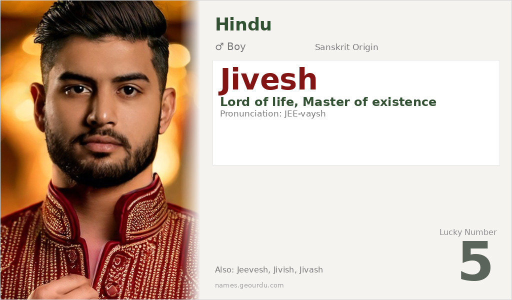 Jivesh Name Meaning and Details