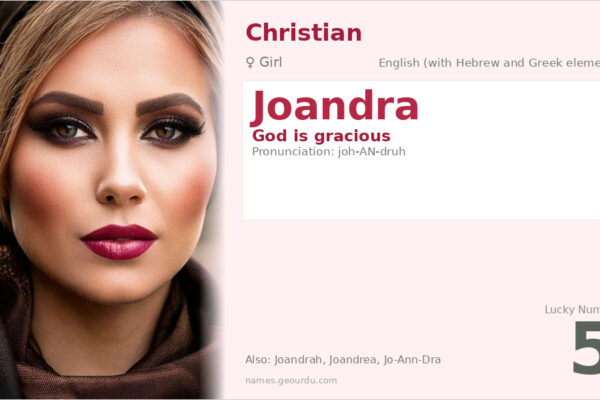 Joandra Name Meaning — Origin, Gender & Details (2025)