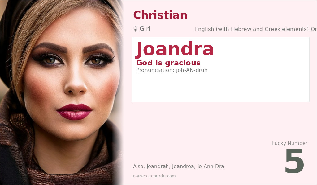 Joandra Name Meaning and Details