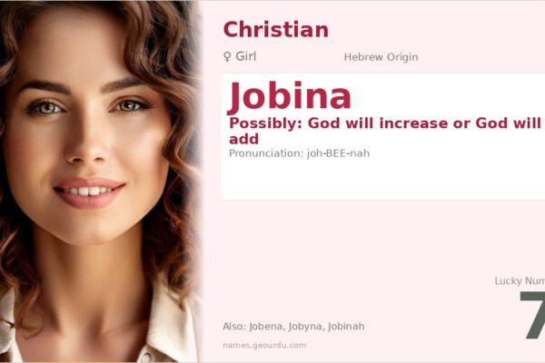 Jobina Meaning — Origin, Gender & Details (2025)