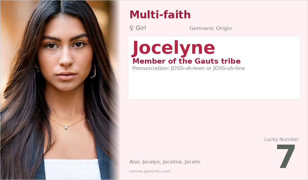 Jocelyne Name Meaning and Details