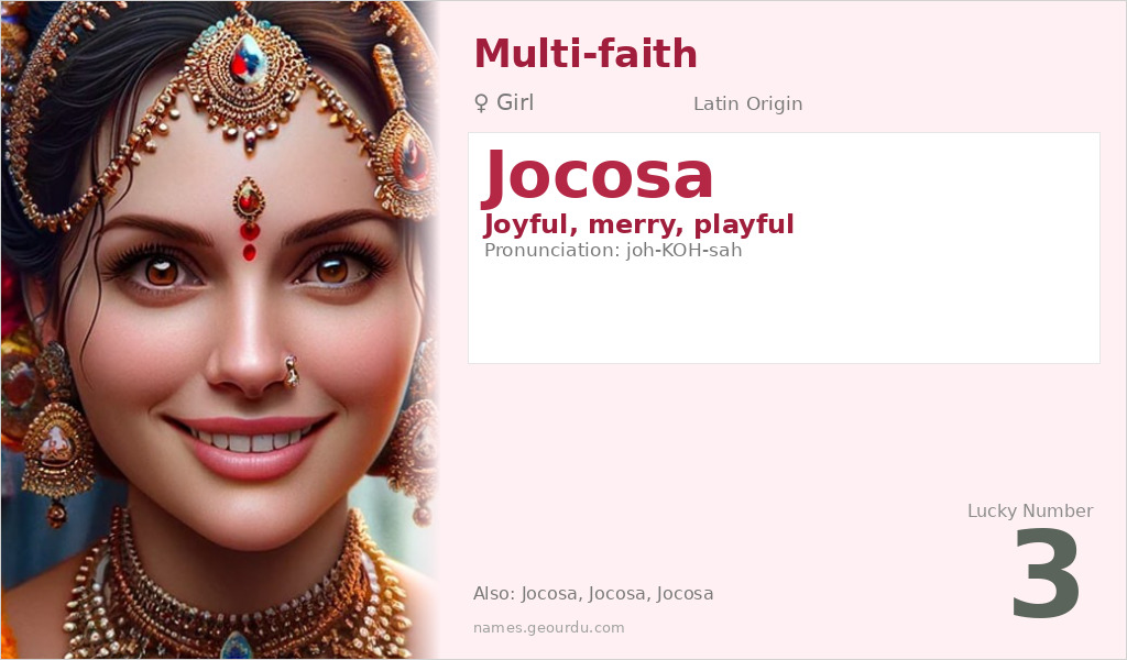 Jocosa Name Meaning and Details