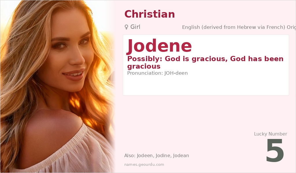 Jodene Name Meaning and Details