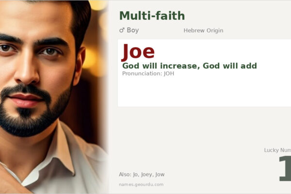 Joe Name Meaning — Hebrew Origin, Boy Name & Details (2025)