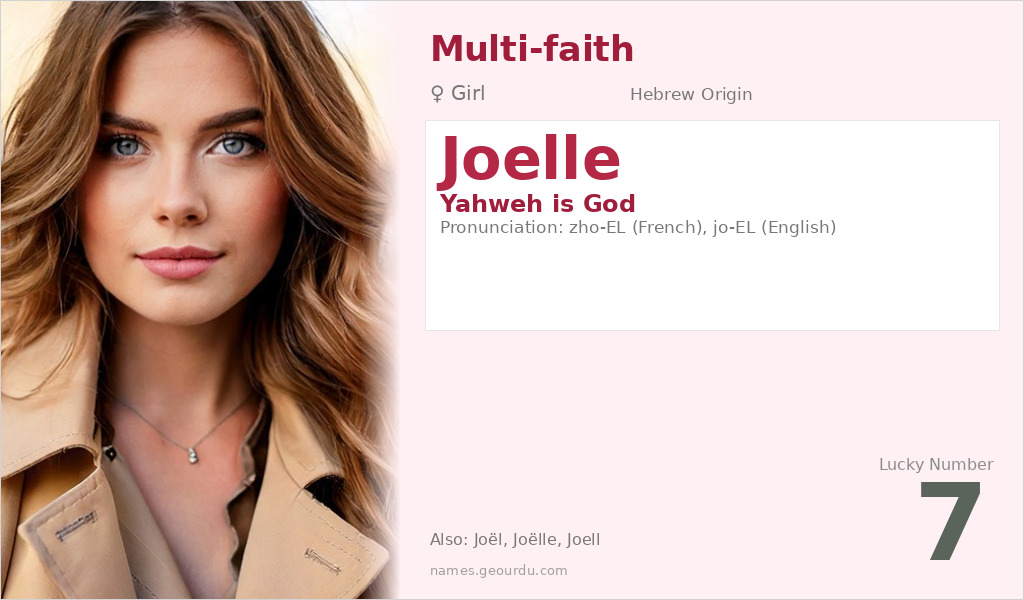 Joelle Name Meaning and Details