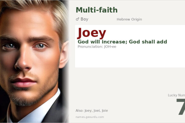 Joey Name Meaning — Hebrew Origin, Boy Name & Details (2025)
