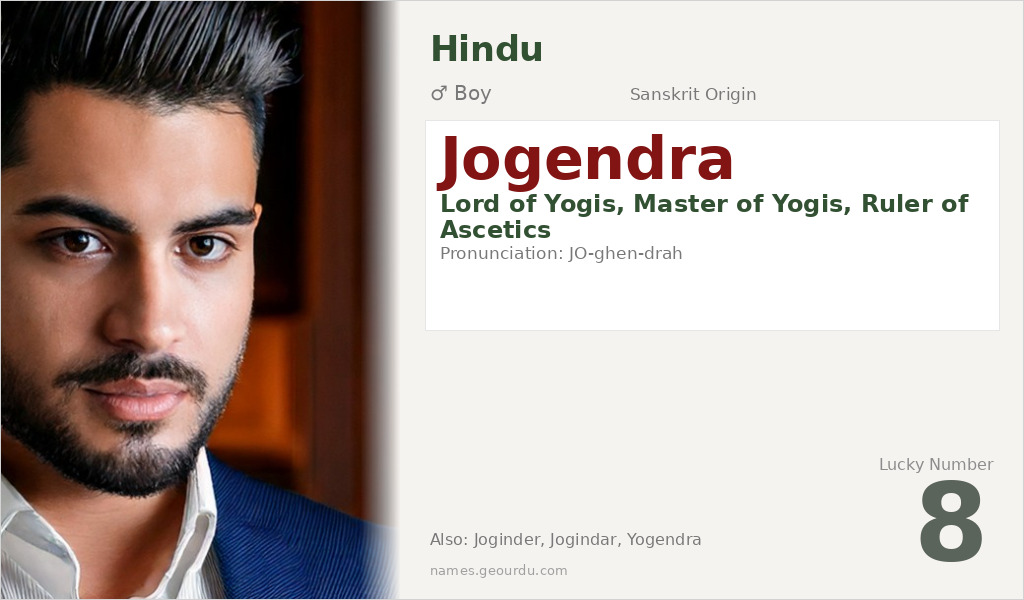 Jogendra Name Meaning and Details