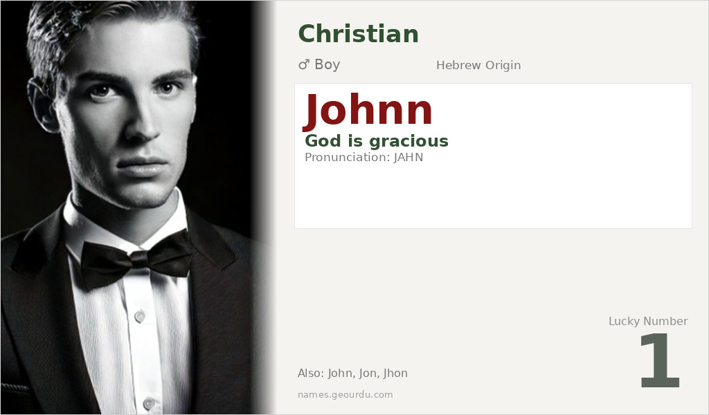 Johnn Name Meaning and Details