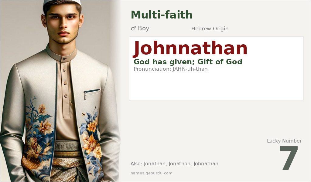 Johnnathan Name Meaning and Details
