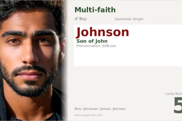 Johnson Name Meaning — Origin, Gender & Details (2025)