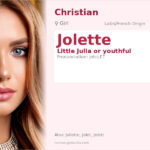 Jolette Name Meaning and Details