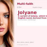 Jolyane Name Meaning and Details