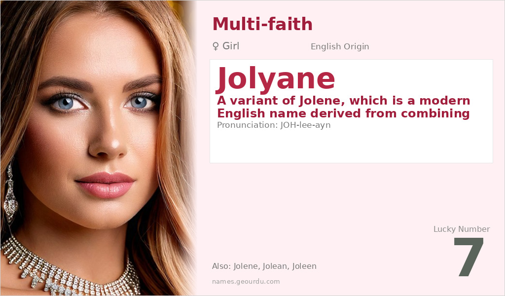 Jolyane Name Meaning and Details