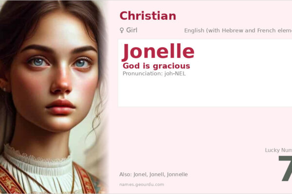 Jonelle Name Meaning — Origin, Gender & Details (2025)