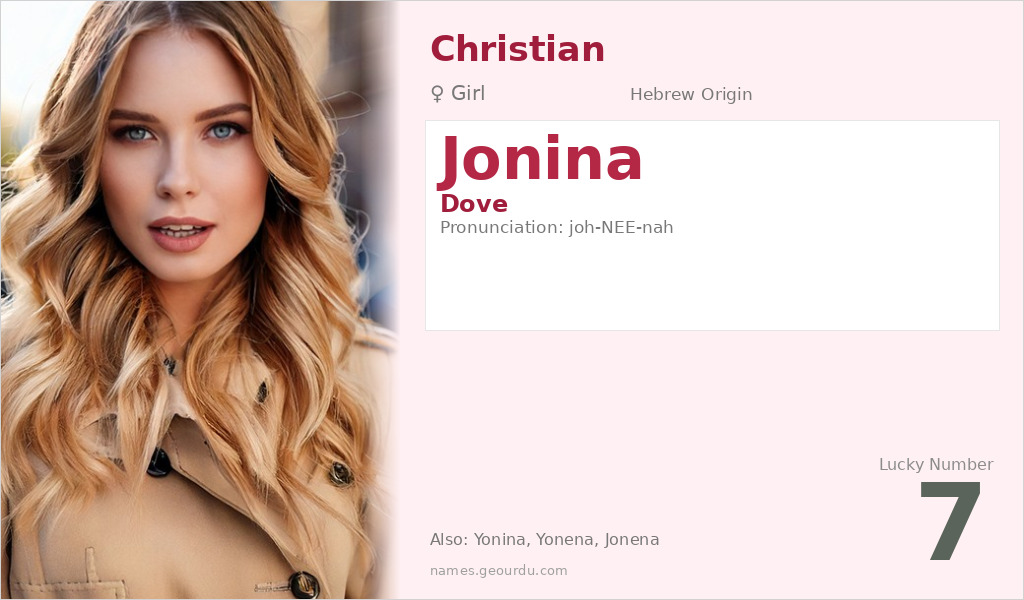 Jonina Name Meaning and Details