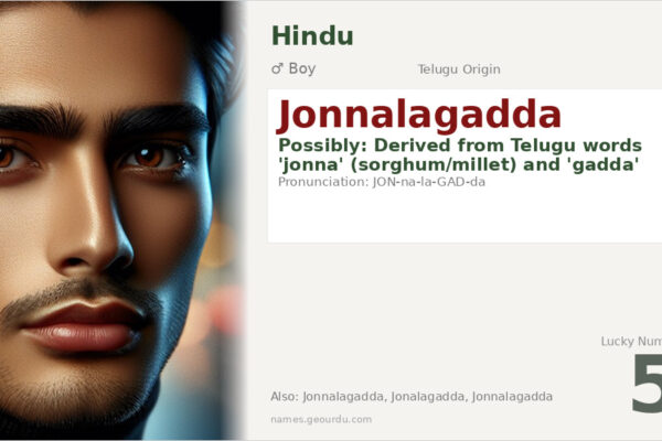 Jonnalagadda Meaning — Telugu Origin, Boy Name & Details (2025)