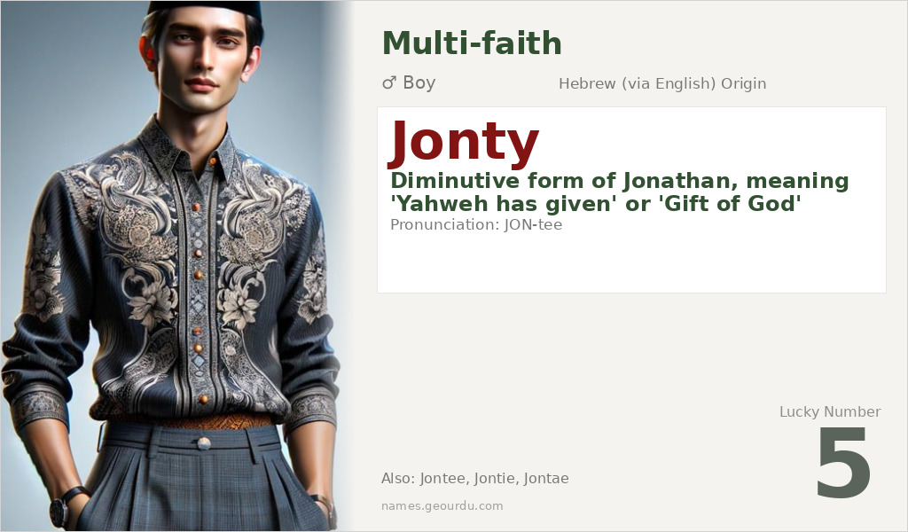 Jonty Name Meaning and Details