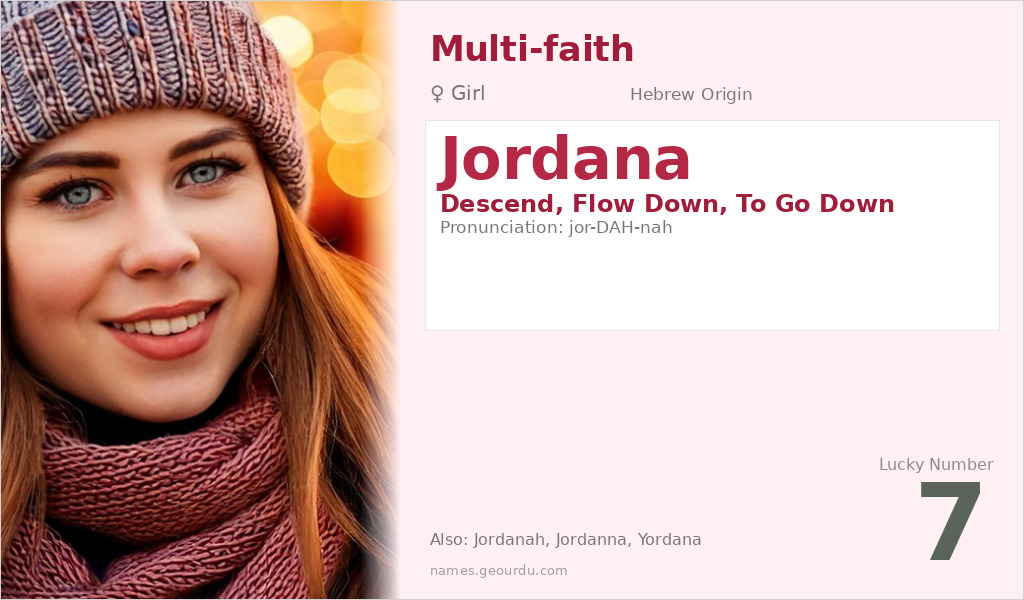 Jordana Name Meaning and Details
