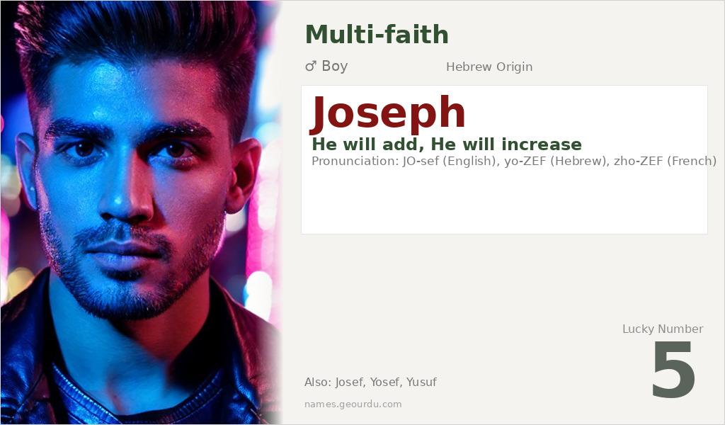 Joseph Name Meaning and Details