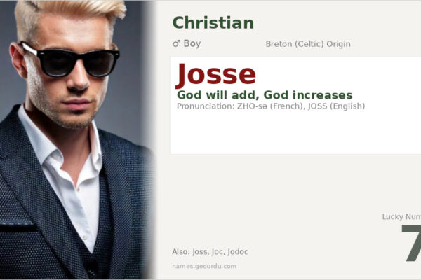 Josse Name Meaning — Breton Origin, Christian Significance & History